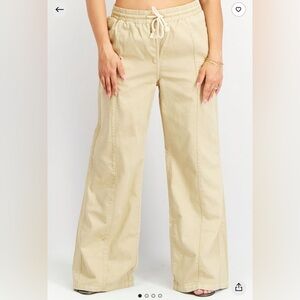 We The Free Beige Wide Leg Pants